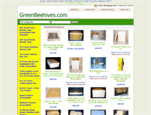 Tablet Screenshot of greenbeehives.com